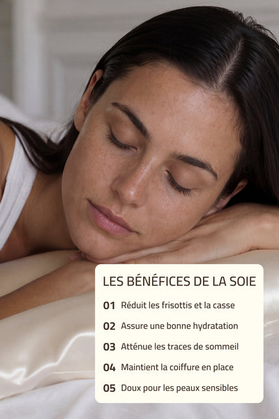 Taie d’oreiller en soie de mûrier